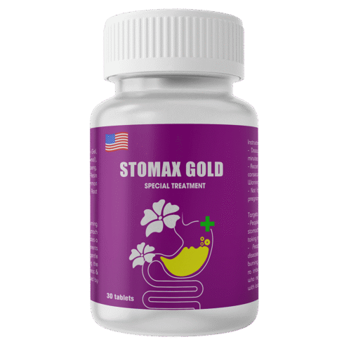 STOMAX GOLD - Specialized Treatment for Gastric Reflux, Gastric Inflammation and Ulcers, Colon Issues, and HP Bacteria